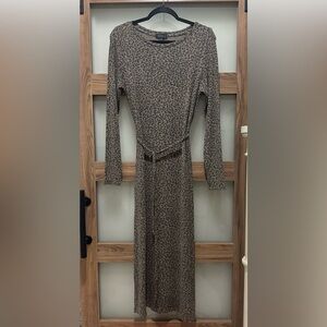 MAJORELLE Animal Print Long Sleeve Dress